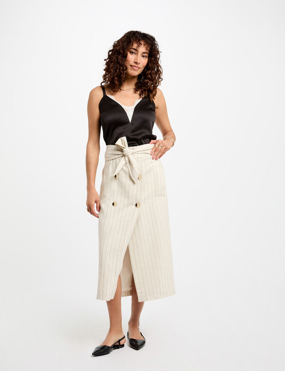 Top tirantes finos negro mujer