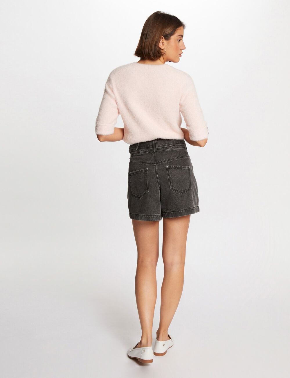 Jersey manga corta rosa mujer