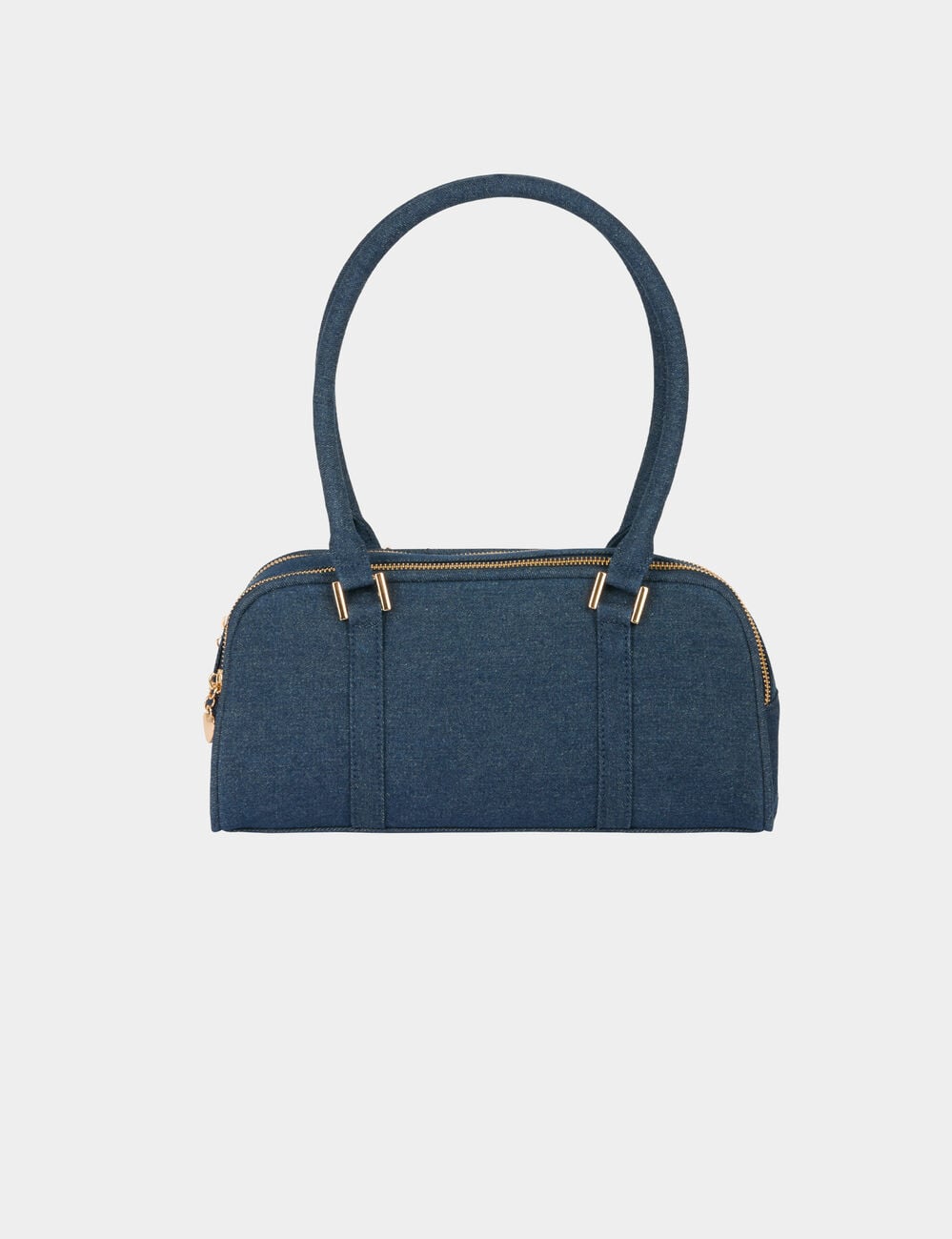 Bolso baguette de mezclilla denim stone mujer