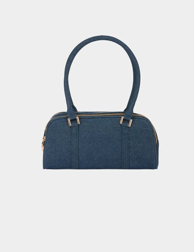 Bolso baguette de mezclilla denim stone mujer