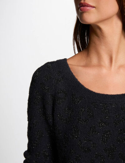 Jersey estampado leopardo marino mujer