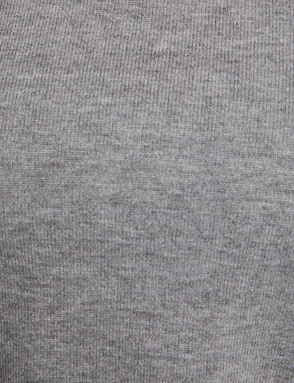Jersey con cuello vuelto gris claro mujer