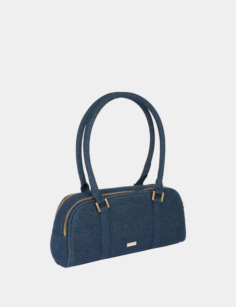 Bolso baguette de mezclilla denim stone mujer