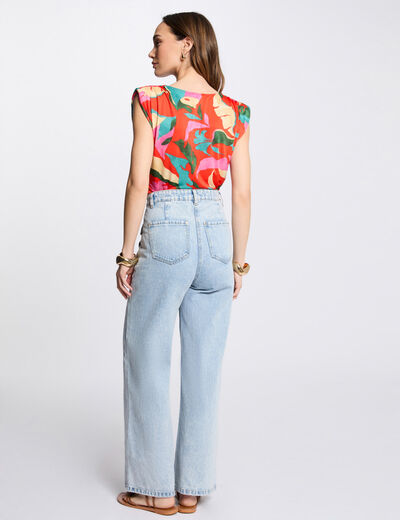 Top sin manga multicolor mujer