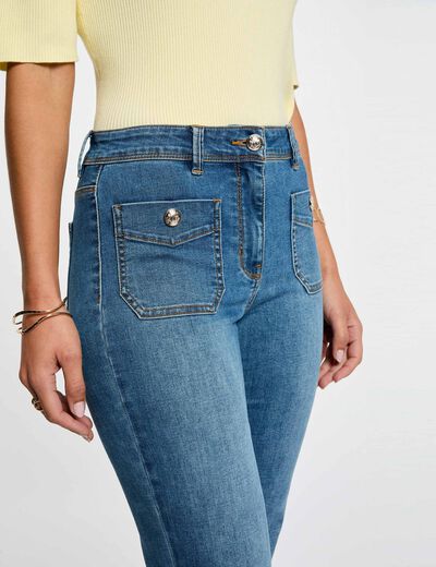 Vaqueros bootcut denim stone mujer