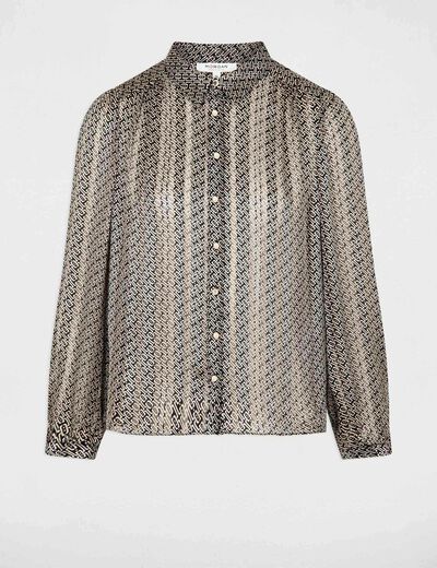 Camisa manga larga multico mujer