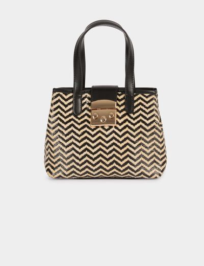 Bolso tote negro mujer