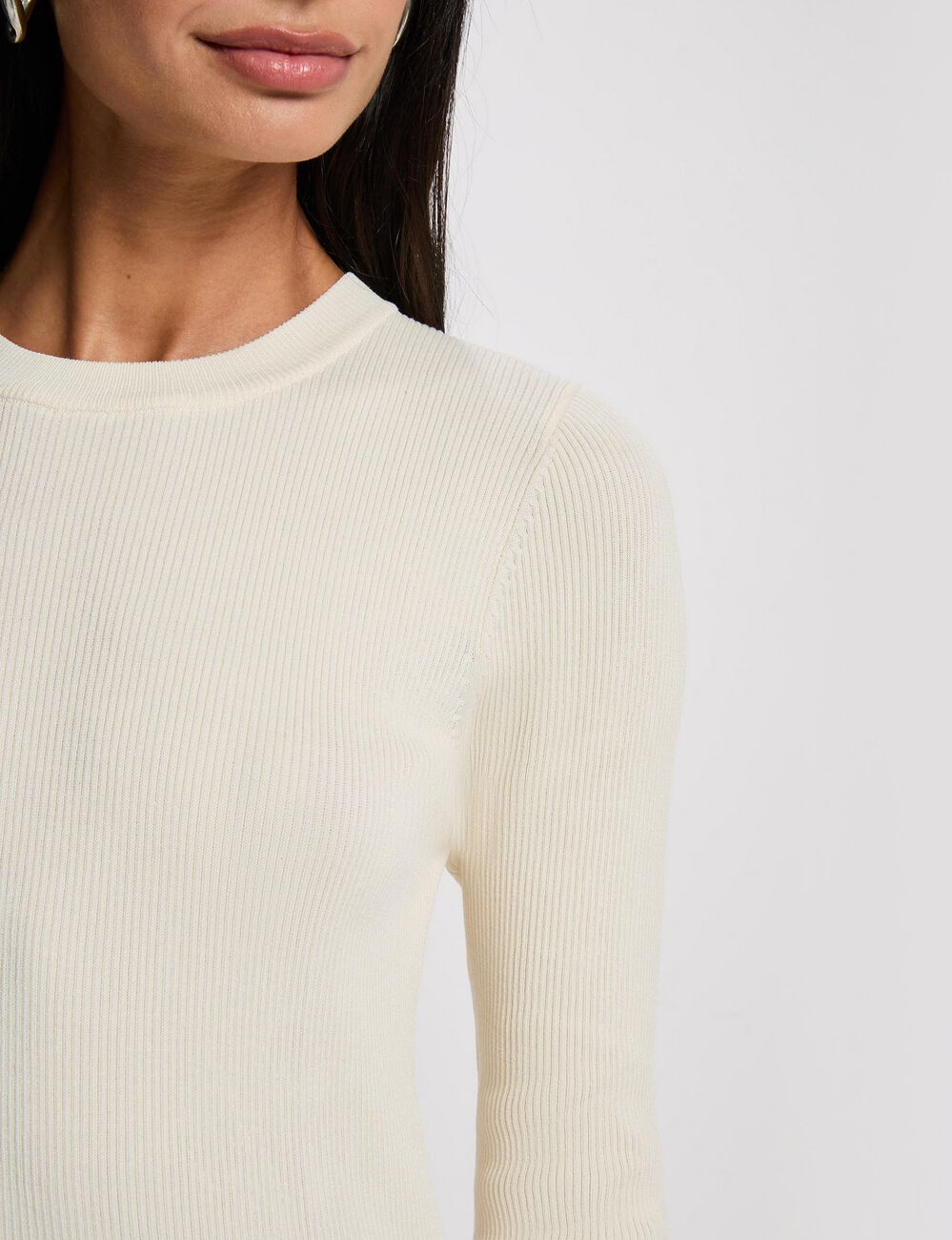 Vestido plisado 2-en-1 marfil mujer