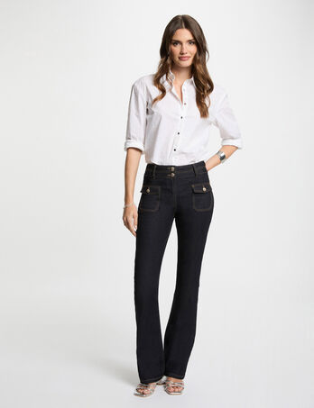 Vaquero boot-cut azul mujer
