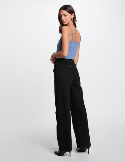 Top con tirantes finos bleu gris mujer