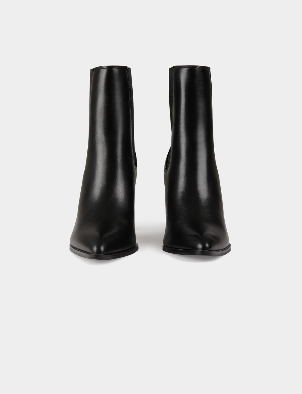 Botines elásticos de tacones negro mujer