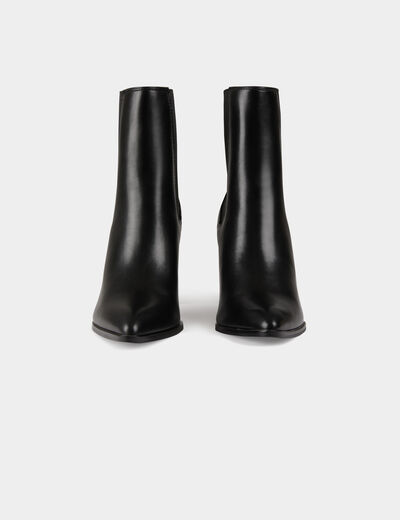 Botines el&aacute;sticos de tacones negro mujer