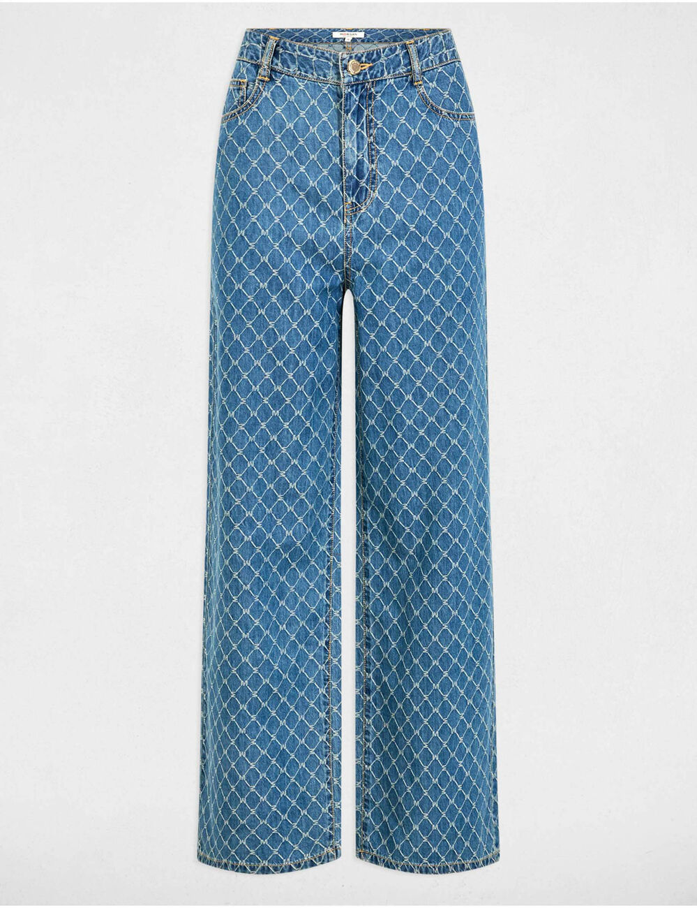 Vaquero pernera ancha denim stone mujer