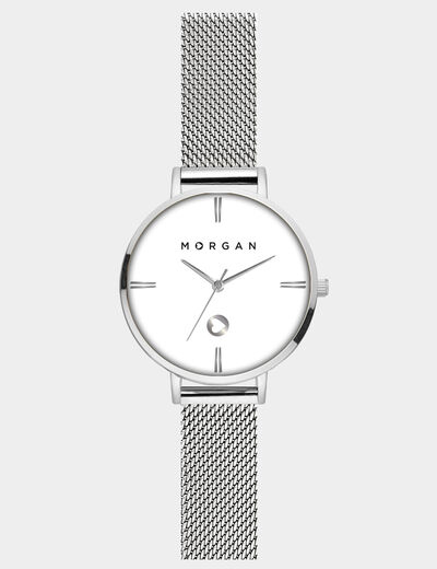 Reloj couleur argent mujer