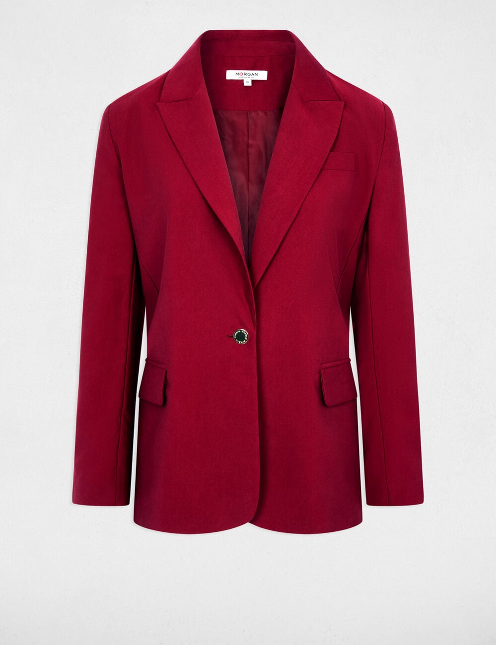 Chaqueta sin mangas burdeos mujer
