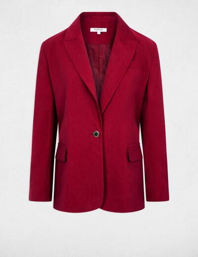 Chaqueta blazer burdeos mujer