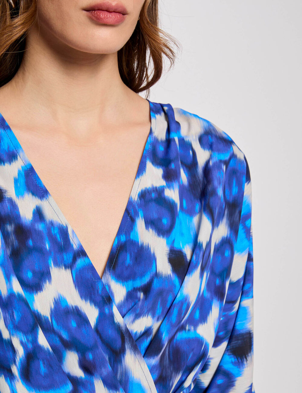 Vestido corto de patinadora multicolor mujer