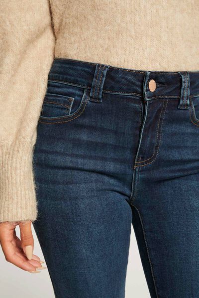 Vaquero slim talle alto vaquero stone mujer