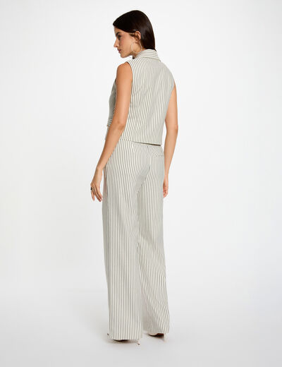 Chaleco ajustado multicolor mujer