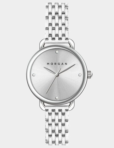 Reloj couleur argent mujer