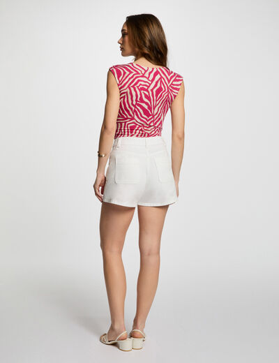 Top sin manga multicolor mujer