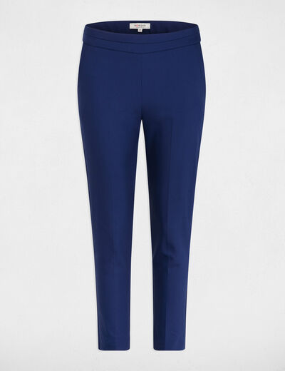 Pantal&oacute;n cigarette estilo corto azul marino mujer