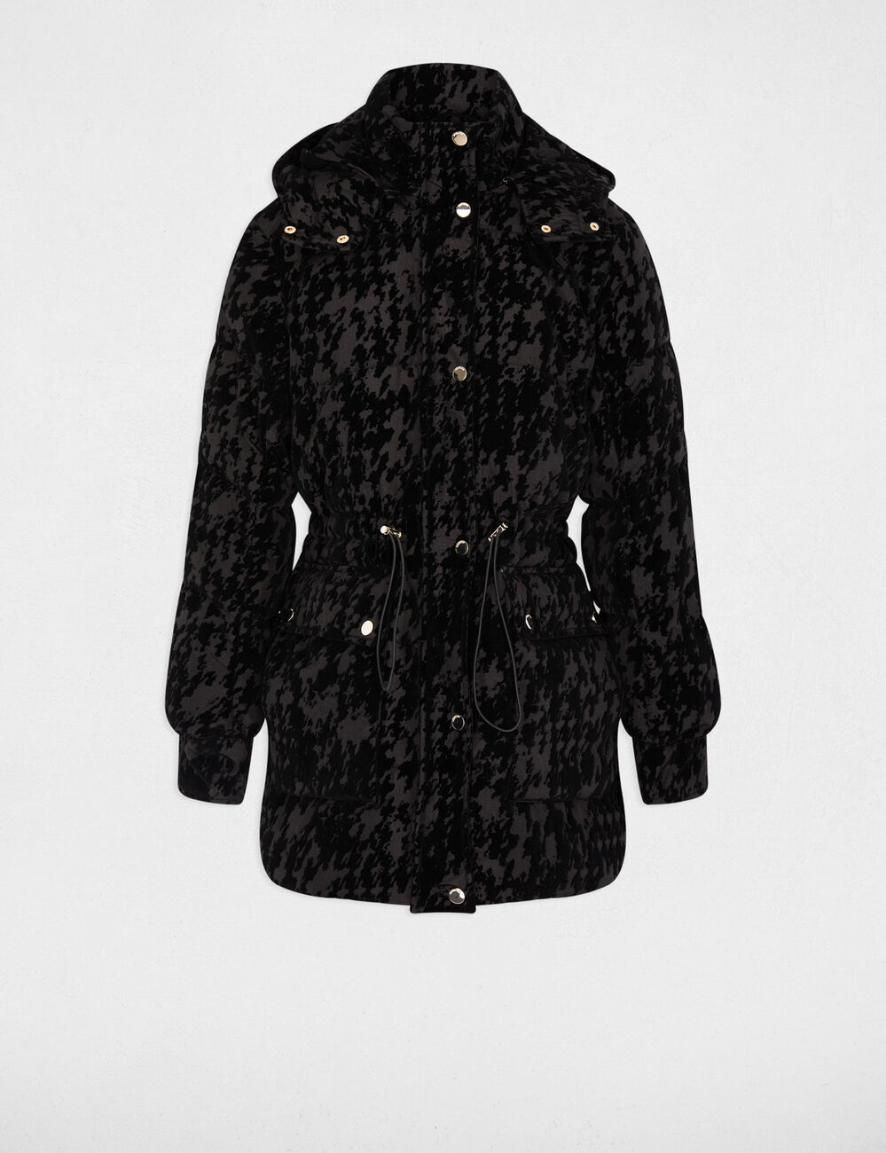 Chaqueta de terciopelo negro mujer