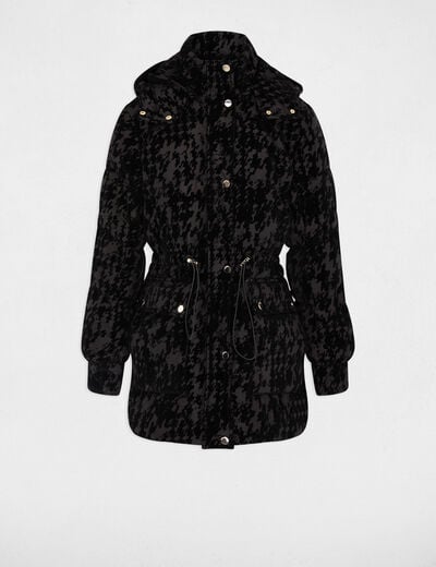 Chaqueta de terciopelo negro mujer