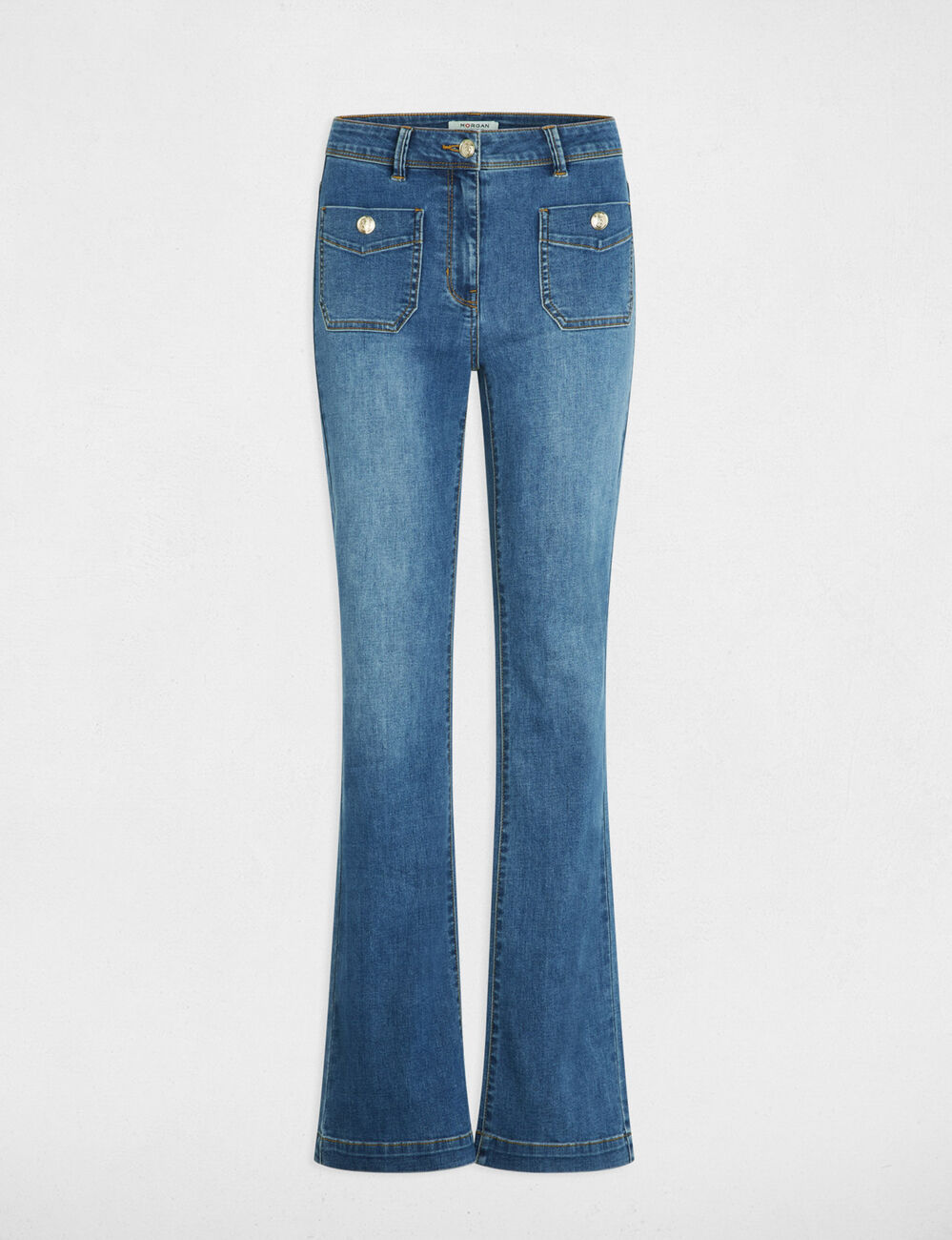 Vaqueros bootcut denim stone mujer