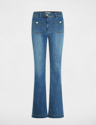 Vaqueros bootcut denim stone mujer