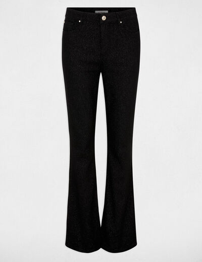 Vaquero bootcut con lentejuelas negro mujer