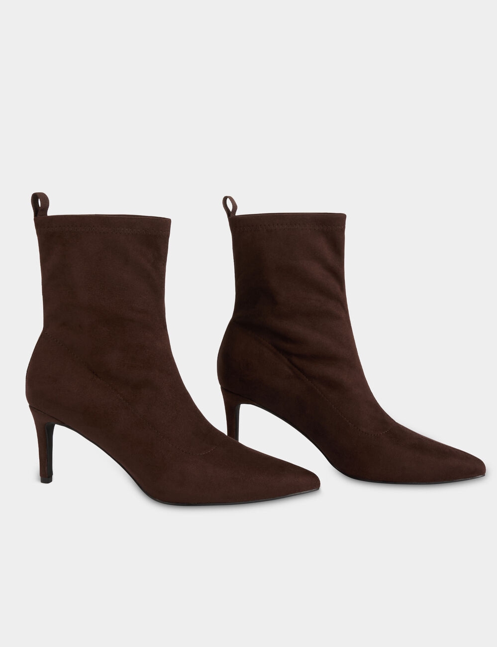 Bota de antelina marr&oacute;n oscuro mujer