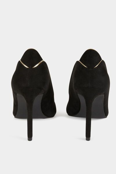 Zapatos de tacones de aguja negro mujer