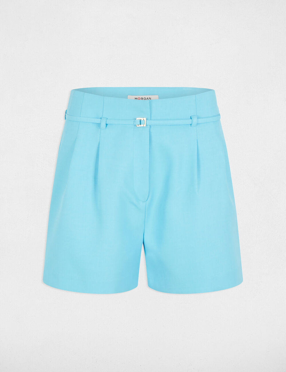 Short holgado talle alto azul cielo mujer