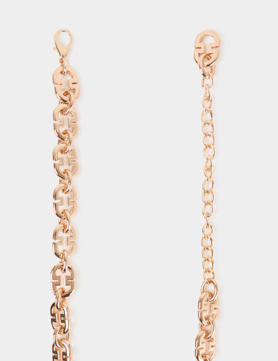 Cintur&oacute;n fino de cadena amarillo oro mujer
