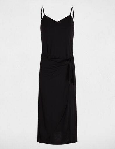 vestido midi ajustado negro mujer Vestido midi ajustado negro mujer