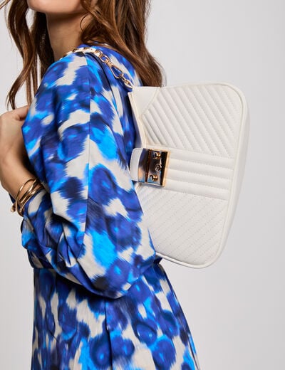 Bolso acolchado blanco mujer