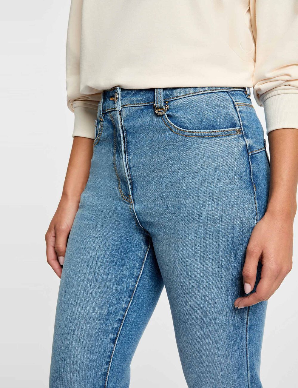 Vaqueros bootcut denim stone mujer