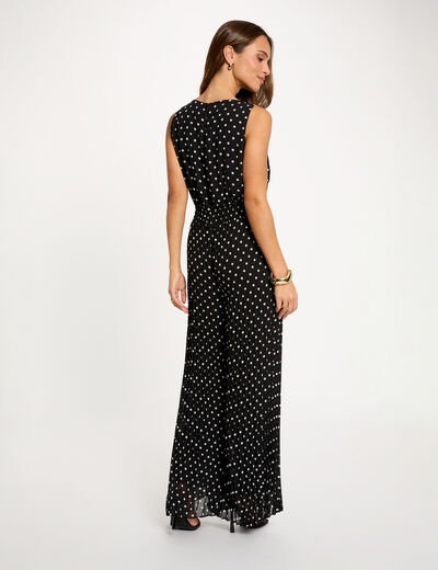 Mono fluido plisado multicolor mujer