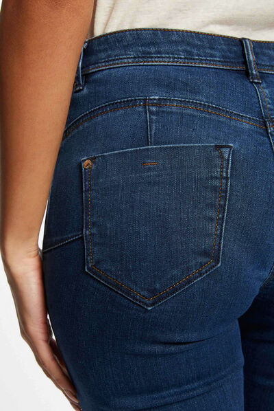 Vaquero slim talle estándar vaquero stone mujer