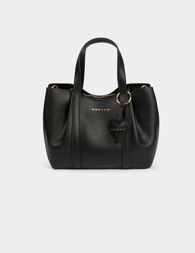 Bolso tote de piel sint&eacute;tica negro mujer