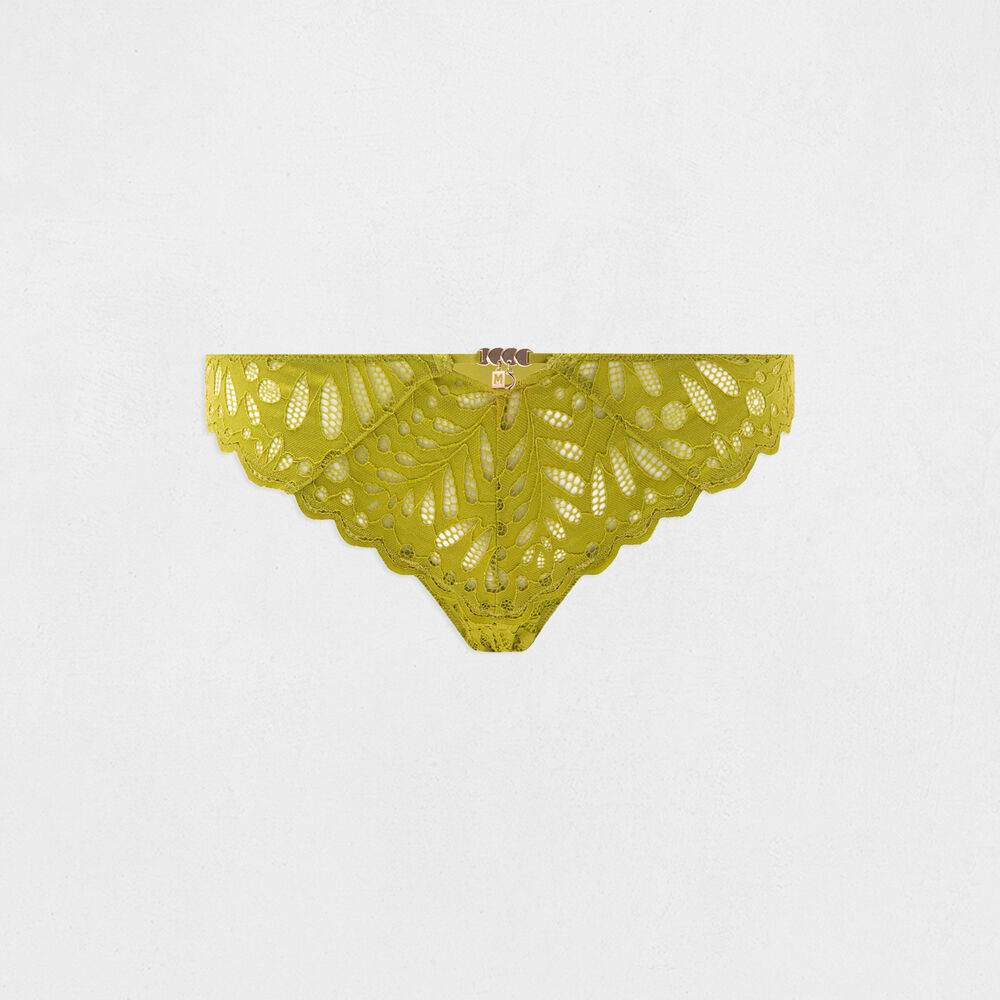 Braga de encaje verde mujer