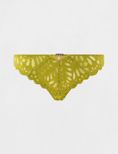 Braga de encaje verde mujer