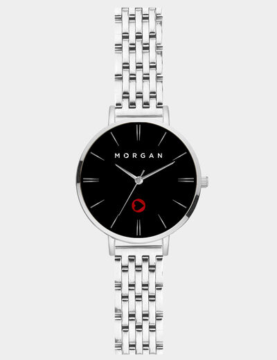 Reloj couleur argent mujer