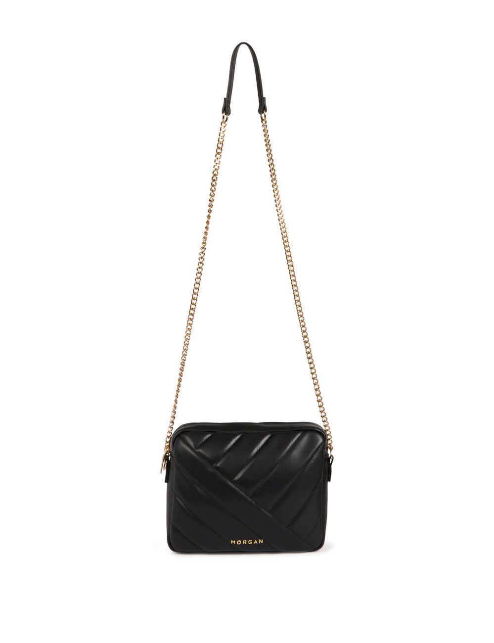 Bolso acolchado negro mujer