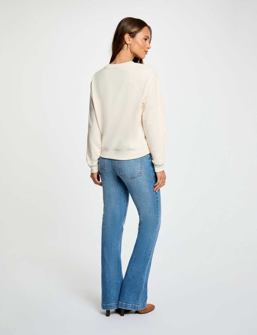 Vaqueros bootcut denim stone mujer