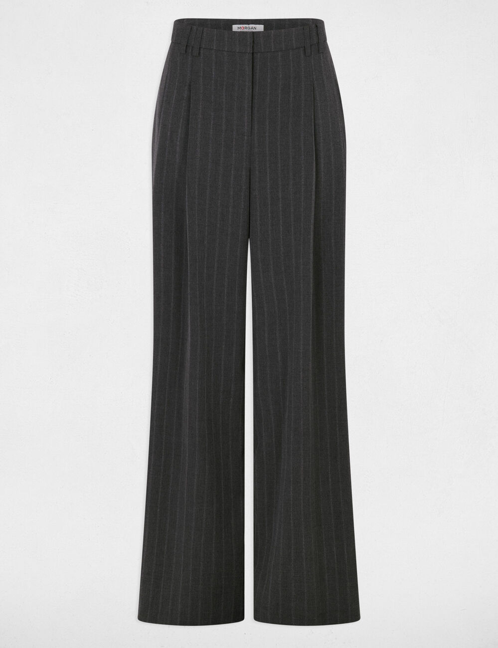 Pantal&oacute;n ancho de tiro alto mujer