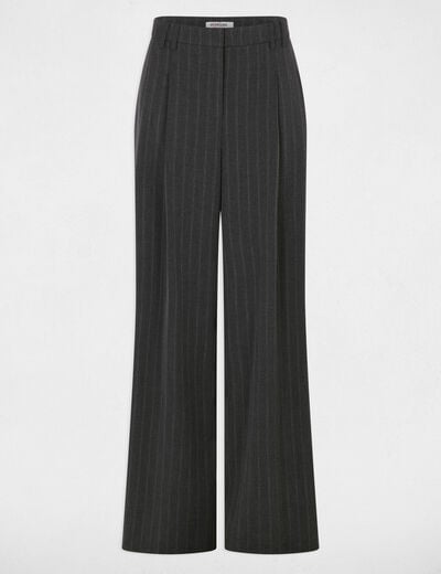 Pantal&oacute;n ancho de tiro alto mujer
