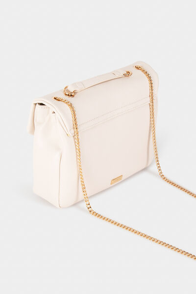 Bolso diseño de sobre beis mujer