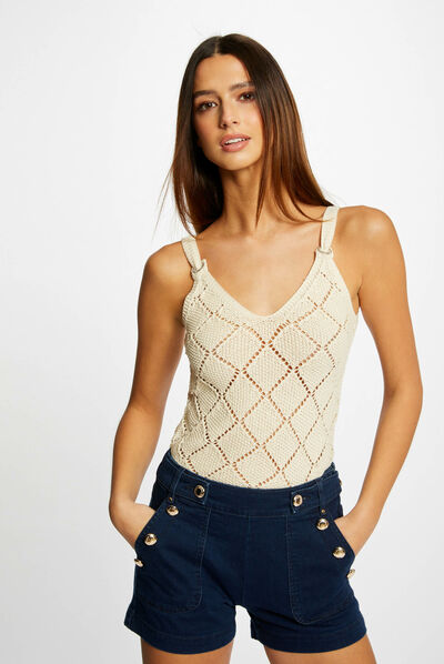Top punto con tirantes  mujer